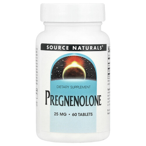 Source Naturals Pregnenolone, 25 mg, 60 Tablets