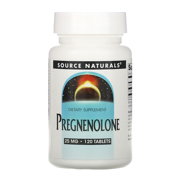Source Naturals‏, Pregnenolone, 25 mg, 120 Tablets