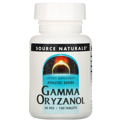 Source Naturals Athletic Series, Gamma Oryzanol, 60 mg, 100 Tablets