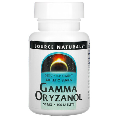 

Source Naturals Athletic Series, Gamma Oryzanol, 60 mg, 100 Tablets