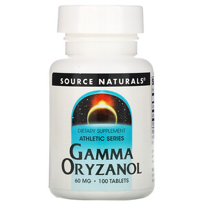 Сорс Начэралс, Athletic Series, Gamma Oryzanol, 60 mg, 100 Tablets отзывы покупателей