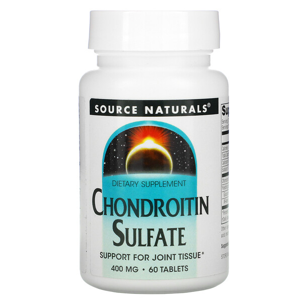 Source Naturals, Chondroitin Sulfat, 400 mg, 60 Tabletten