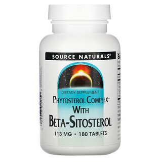 Source Naturals, Phytosterol Complex with Beta-Sitosterol, 113 mg, 180 Tablets