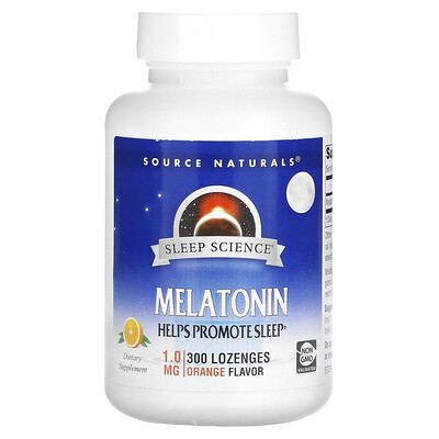 

Source Naturals Sleep Science Melatonin Orange 1 mg 300 Lozenges