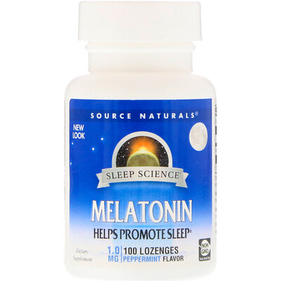 

Melatonin, Peppermint, 1 mg, 100 Lozenges