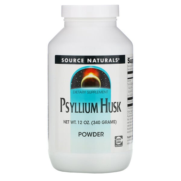 Source Naturals, Psyllium Husk-Pulver, 340 g