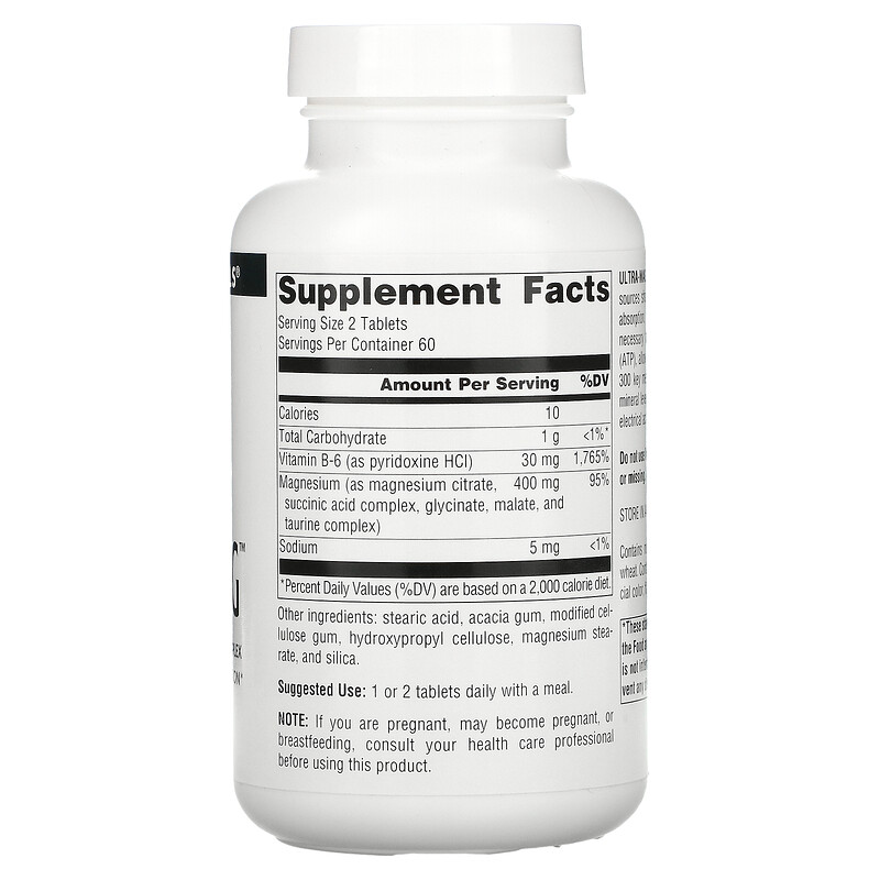 Source Naturals, Ultra-Mag, комплекс із магнієм, 120 таблеток