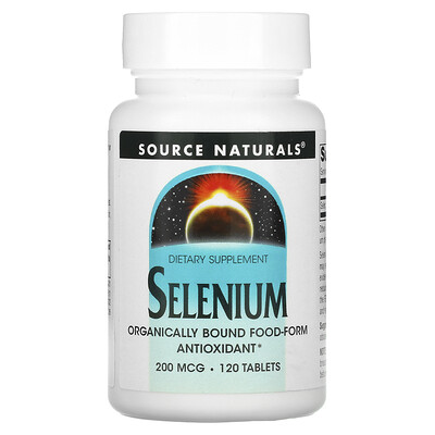 

Source Naturals Selenium 200 mcg 120 Tablets