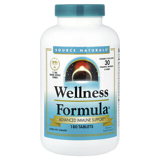 Source Naturals, Wellness Formula®, pokročilá podpora imunity, 180 tablet