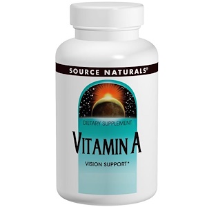 Source Naturals, Витамин А, 10 000 МЕ, 100 таблеток