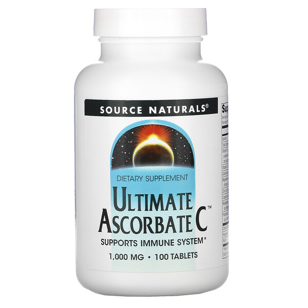 Ultimate Ascorbate C, 1000 mg, 100 Tablets