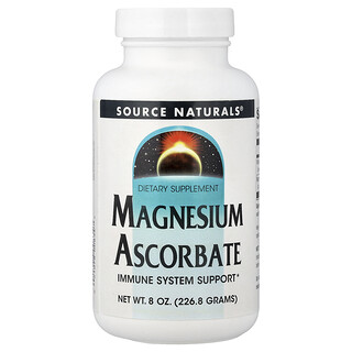 Source Naturals, Ascorbato de Magnésio, 8 oz (226,8 g)