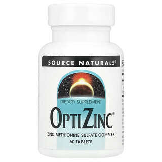 Source Naturals, Comprimidos OptiZinc®, 60