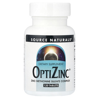 Source Naturals, OptiZinc, 120정