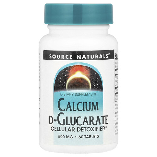 Source Naturals カルシウム D-グルカレート 500mg タブレット60粒