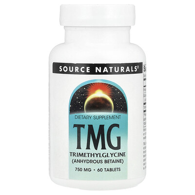Source Naturals  TMG  750 mg  60 Tablets