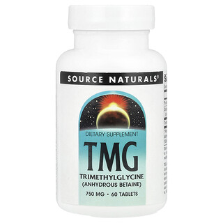Source Naturals, TMG, 60 comprimés