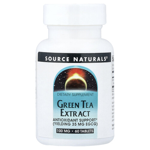 Source Naturals Green Tea Extract, 60 Tablets (100 mg per Tablet)