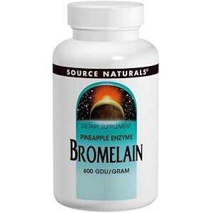 Source Naturals, Бромелаин, 600 ГДУ / г, 500 мг, 120 таблеток