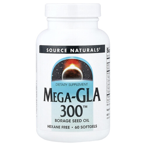 Source Naturals Mega-GLA 300™, 60 Softgels