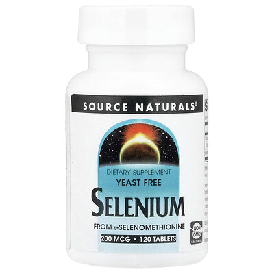 Source Naturals, Selenio, 120 comprimidos