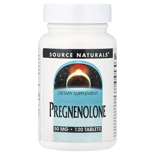 Source Naturals, プレグネノロン、50mg、タブレット120粒