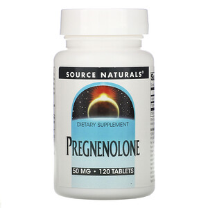 Отзывы о Сорс Начэралс, Pregnenolone, 50 mg, 120 Tablets