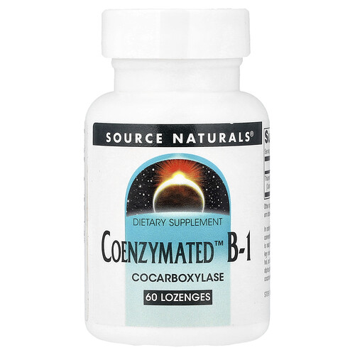 Source Naturals, Coenzymated™ B-1, 60 Lozenges (13 mg per Lozenge)