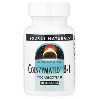 سورس ناتورالز‏, Coenzymated ™ فيتامين ب 1 ، 60 قرص استحلاب (13 ملجم لكل قرص استحلاب)