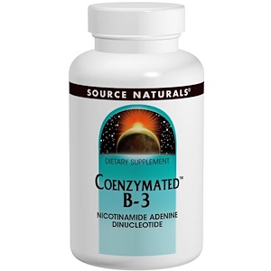 Купить Source Naturals, Коферментный B-3, под язык, 25 мг, 60 таблеток  на IHerb