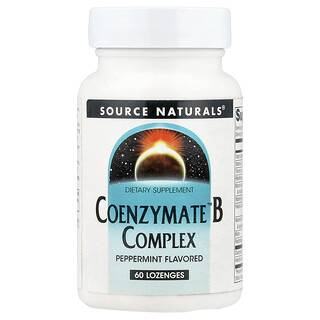 Source Naturals, Coenzymate™ B-kompleks, pebermynte, 60 sugetabletter