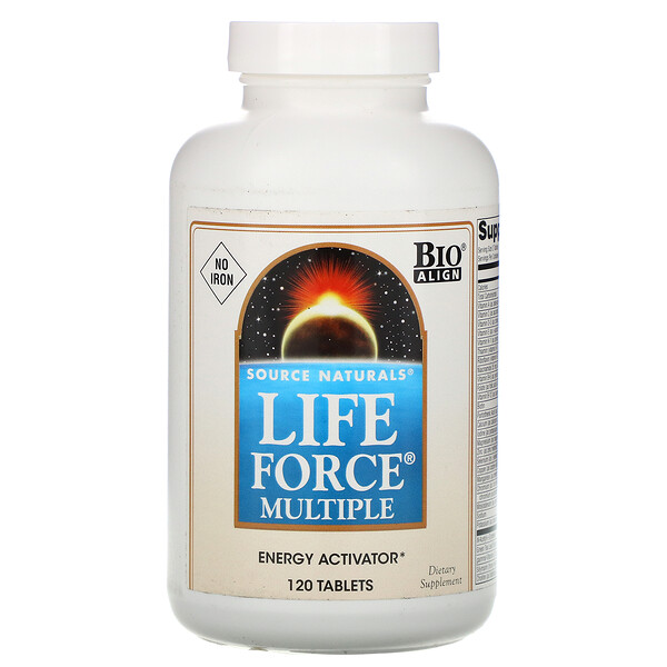 Source Naturals, Lebenskraft Multiple, Kein Eisen, 120 Tabletten