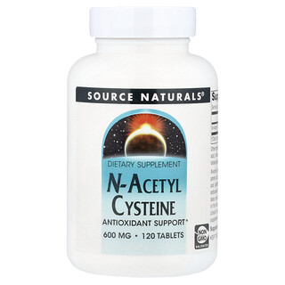 Source Naturals, N-乙醯半胱氨酸補充片，600毫克，120片