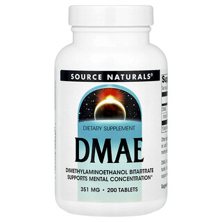 Source Naturals, DMAE, 351 mg, 200 Comprimidos