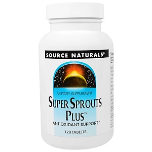 Source Naturals, "Супер-ростки плюс", пищевая добавка для поддержания уровня антиоксидантов, 120 таблеток