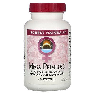 

Source Naturals Мега Примула 60 гелевых капсул