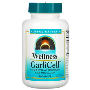 Отзывы о Сорс Начэралс, Wellness, GarliCell, 6,000 mcg, 90 Tablets