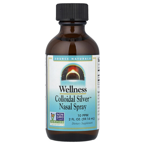 Source Naturals Wellness, Colloidal Silver™ Nasal Spray, 2 fl oz (59.14 ml)