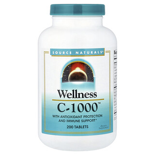 سورس ناتورالز‏, Wellness C-1000 ™ ، 200 قرص