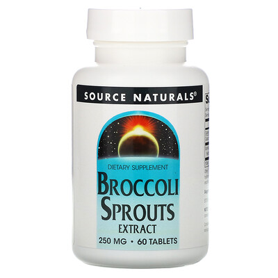 Source Naturals Экстракт ростков брокколи, 250 мг, 60 таблеток