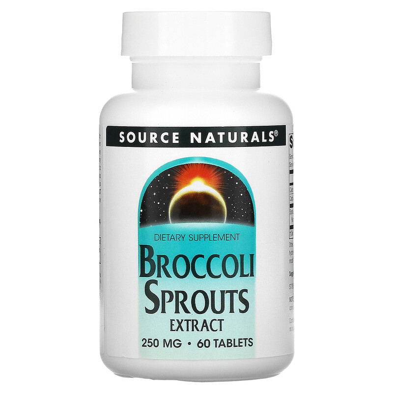 Source Naturals, Broccoli Sprouts Extract, 250 mg, 60 Tablets iHerb