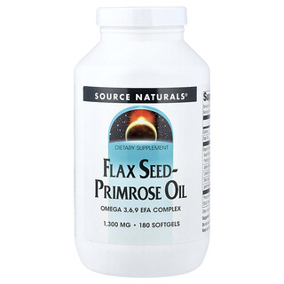 Source Naturals, Flax Seed-Primrose Oil, 180 Softgels