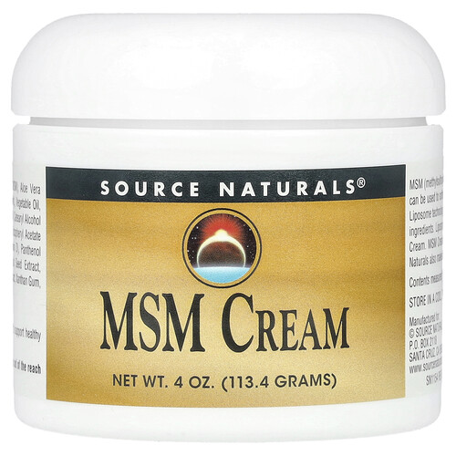 Source Naturals MSM Cream, 4 oz (113.4 g)
