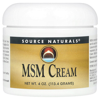 Source Naturals, Cremă MSM, 4 oz (113,4 g)