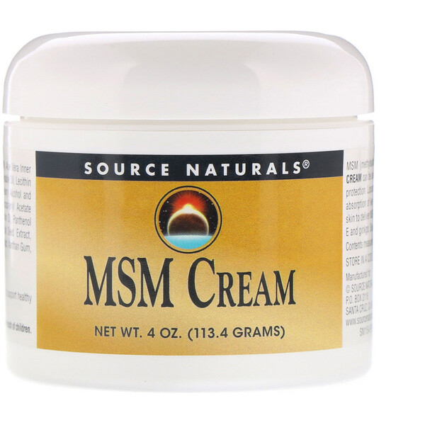Source Naturals, Крем МСМ, 4 унции (113.4 г)