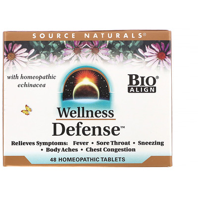 

Wellness Defense, 48 гомеопатических таблеток