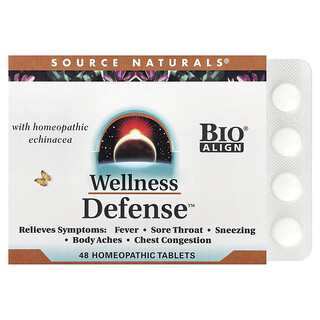 Source Naturals, Wellness Defense™, 48 Homeopathic Tablets