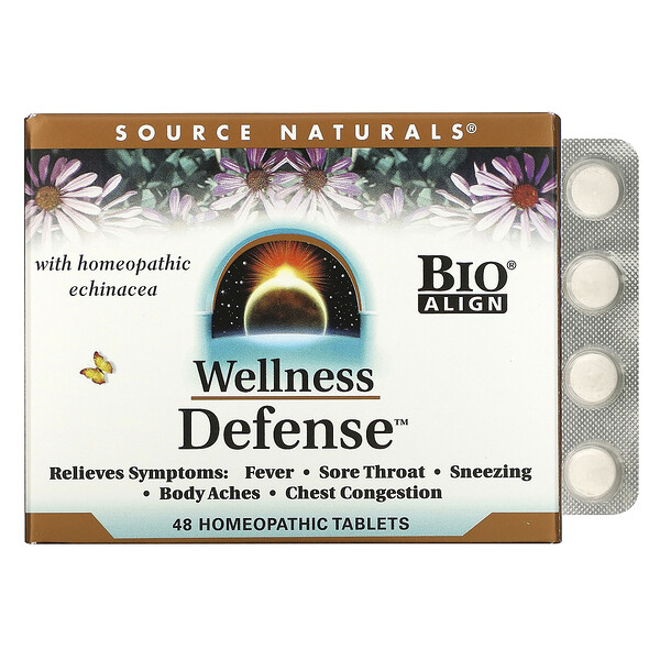 Source Naturals, Wellness Defense, 48 гомеопатических таблеток