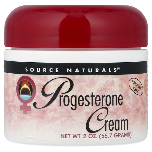 Source Naturals Progesterone Cream Vitamin | 2 oz Cream | Women's Health