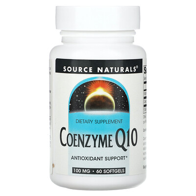 Source Naturals коэнзим Q10 100 мг 60 мягких таблеток
